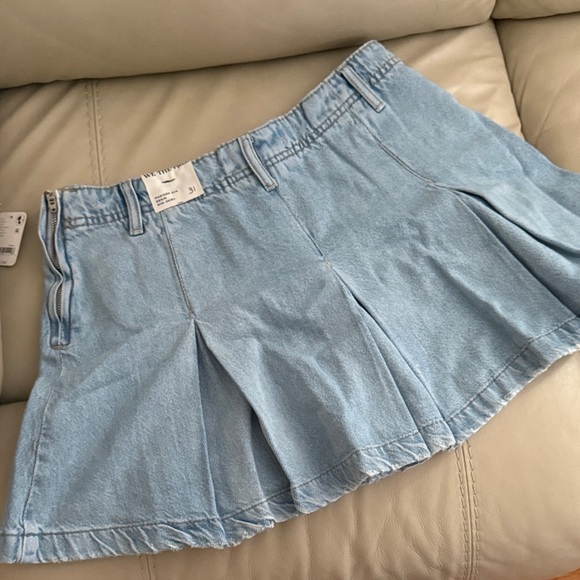 We The Free Sky Blue Denim Skirt - Picture 5 of 7